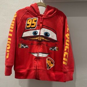Disney Pixar Cars Lightning McQueen Hoodie 3T Preloved